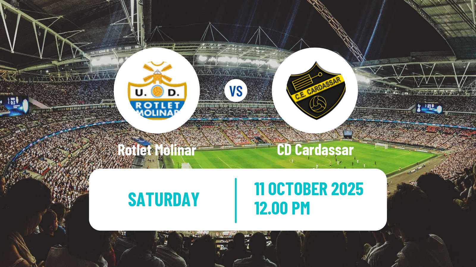 Football Spanish Tercera RFEF - Group 11 Rotlet Molinar - Cardassar