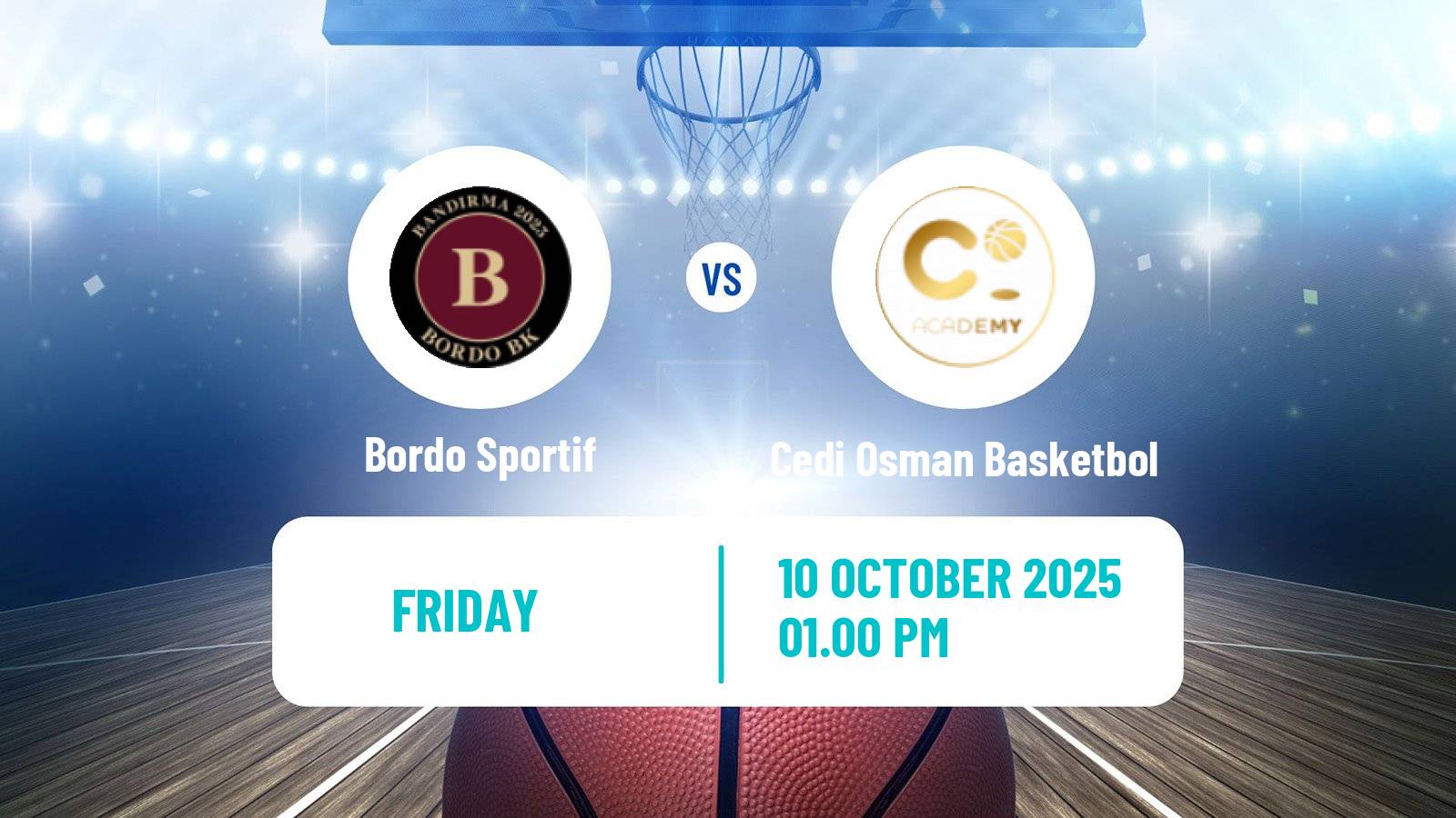 Basketball Turkish TBL Bordo Sportif - Cedi Osman Basketbol