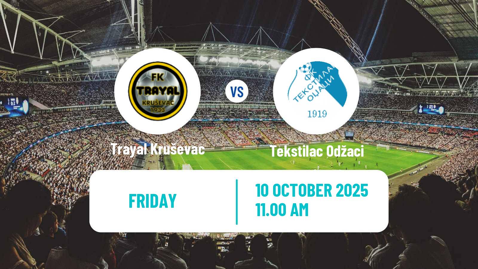 Football Serbian Prva Liga Trayal Kruševac - Tekstilac Odžaci