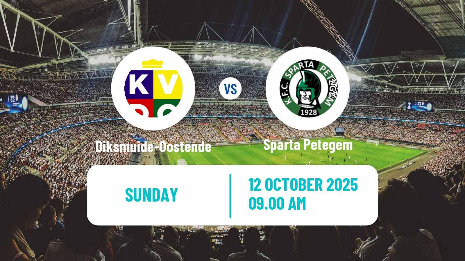 Football Belgian Second Amateur Division Group A Diksmuide-Oostende - Sparta Petegem