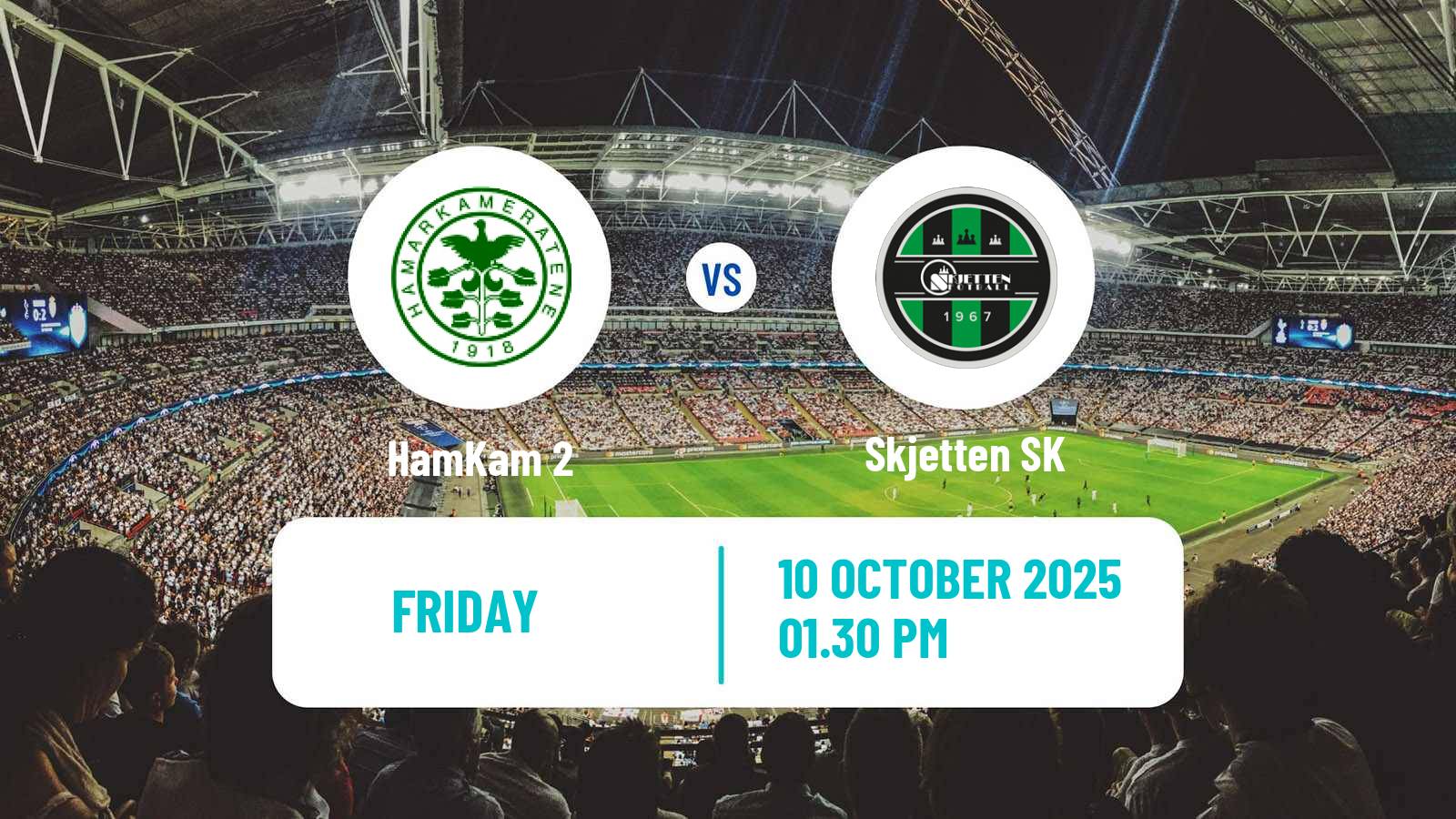 Football Norwegian Division 3 - Group 3 HamKam 2 - Skjetten