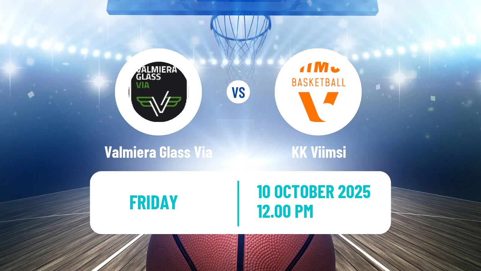 Basketball Estonian–Latvian Basketball League Valmiera Glass Via - Viimsi