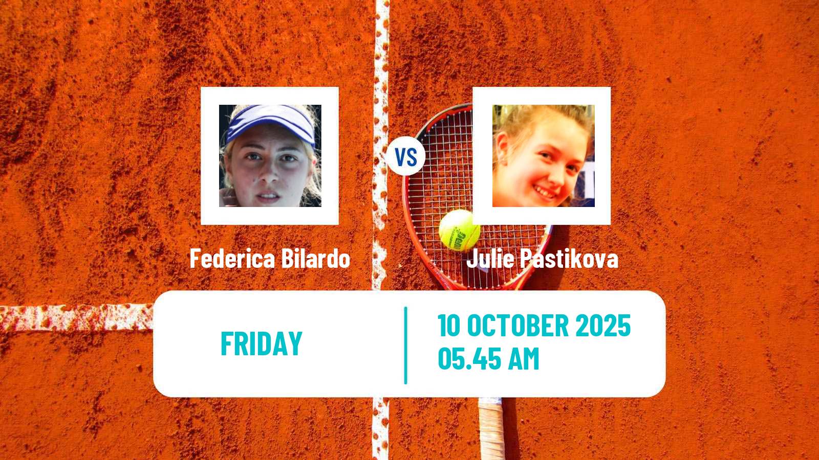 Tennis ITF W35 Santa Margherita Di Pula 10 Women Federica Bilardo - Julie Pastikova