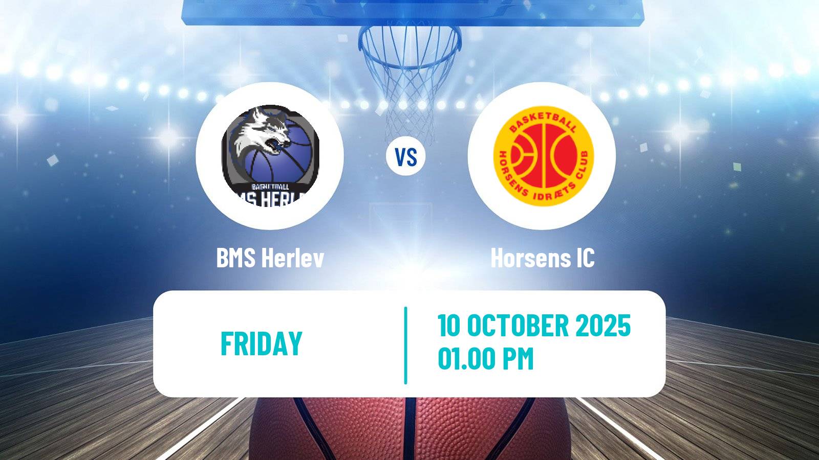 Basketball Danish Basketligaen BMS Herlev - Horsens