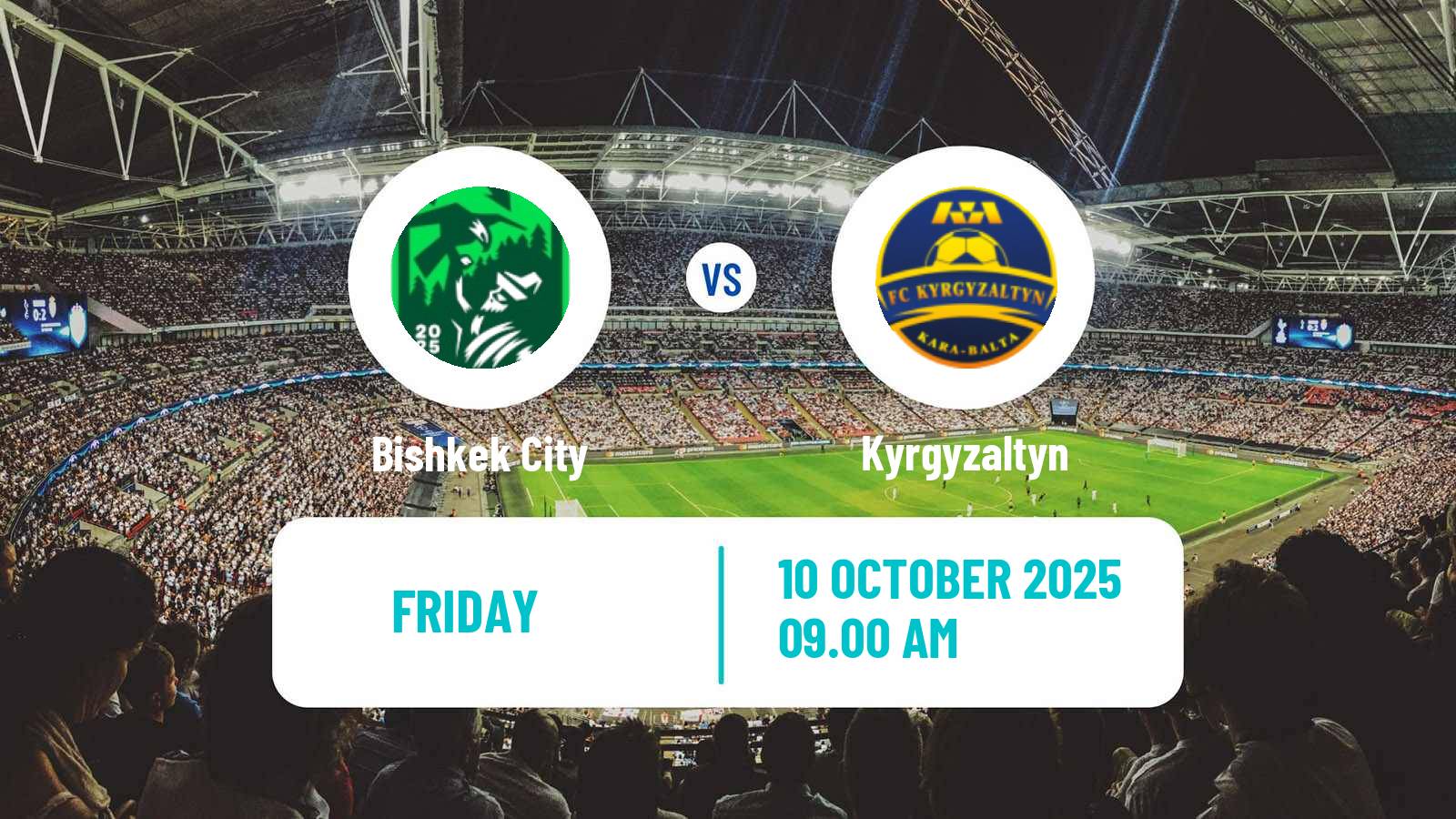 Football Kyrgyzstan Premier Liga Bishkek City - Kyrgyzaltyn