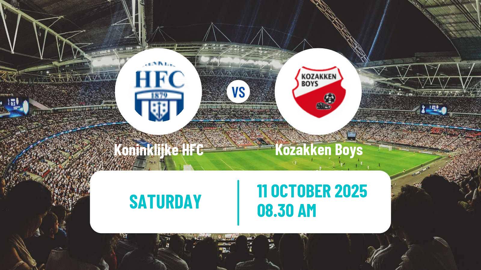 Football Dutch Tweede Divisie Koninklijke HFC - Kozakken Boys