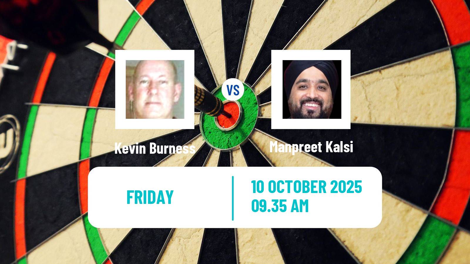 Darts Modus Super Series Kevin Burness - Manpreet Kalsi