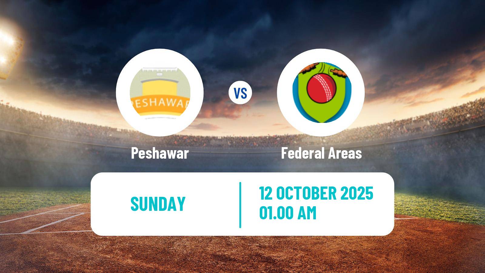Cricket Pakistan Quaid-e-Azam Trophy Peshawar - Federal Areas