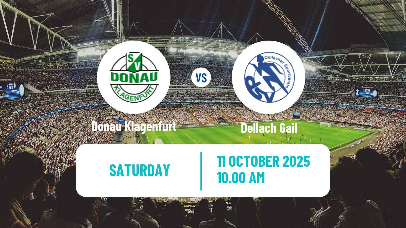 Football Austrian Landesliga Karnten Donau Klagenfurt - Dellach Gail