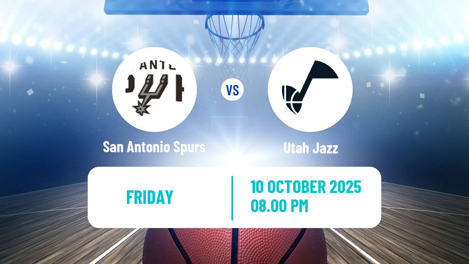 Basketball NBA San Antonio Spurs - Utah Jazz