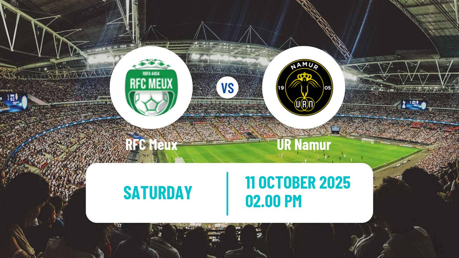 Football Belgian National Division 1 ACFF Meux - Namur