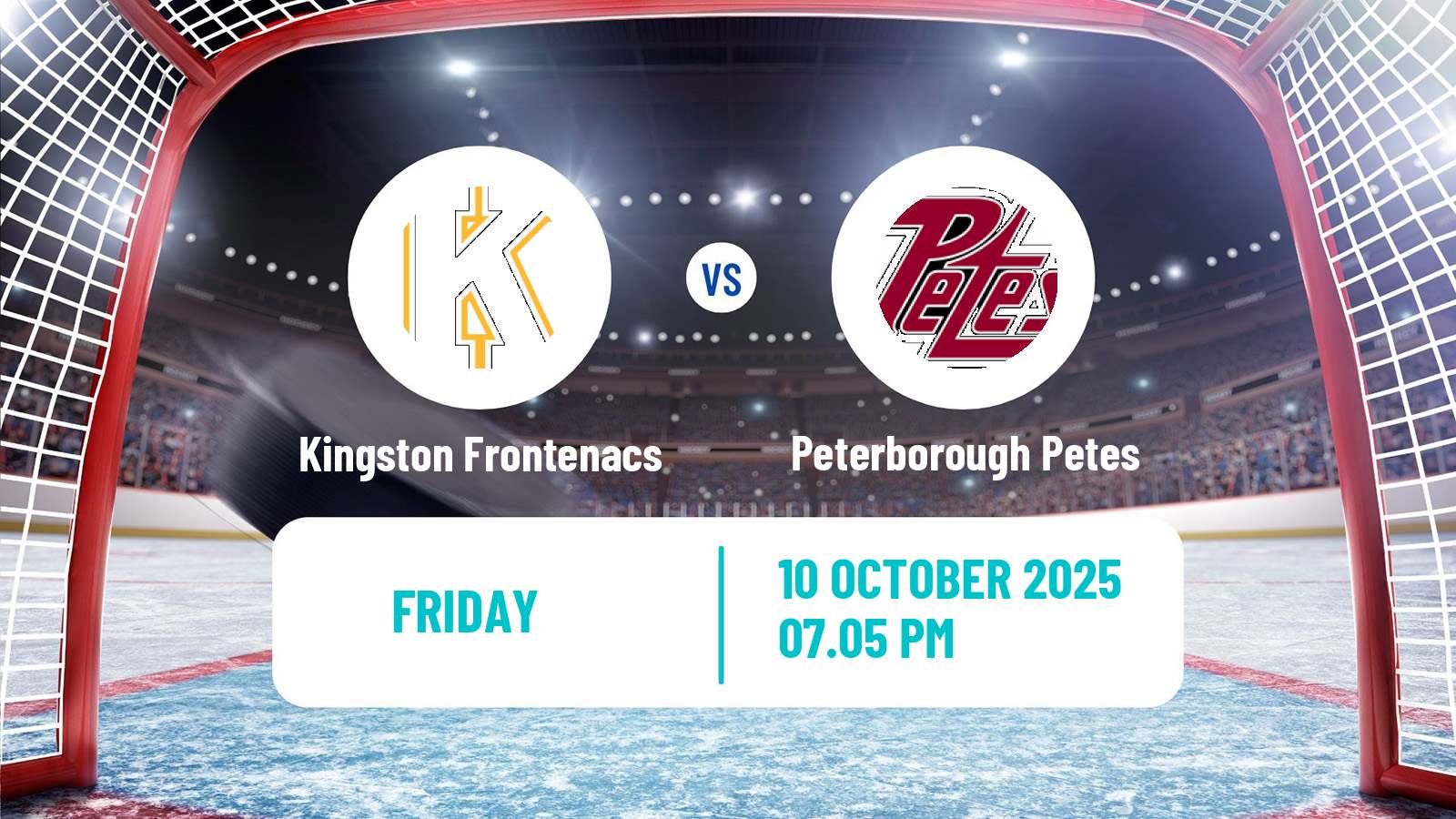 Hockey OHL Kingston Frontenacs - Peterborough Petes