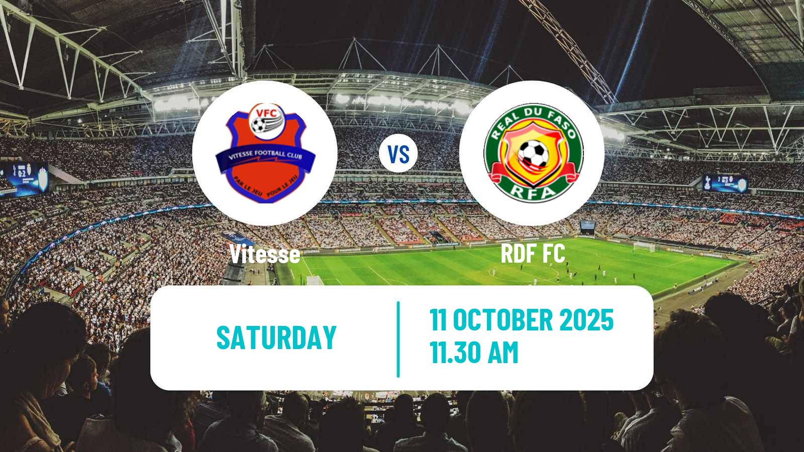 Football Burkina Faso Premier League Vitesse - RDF