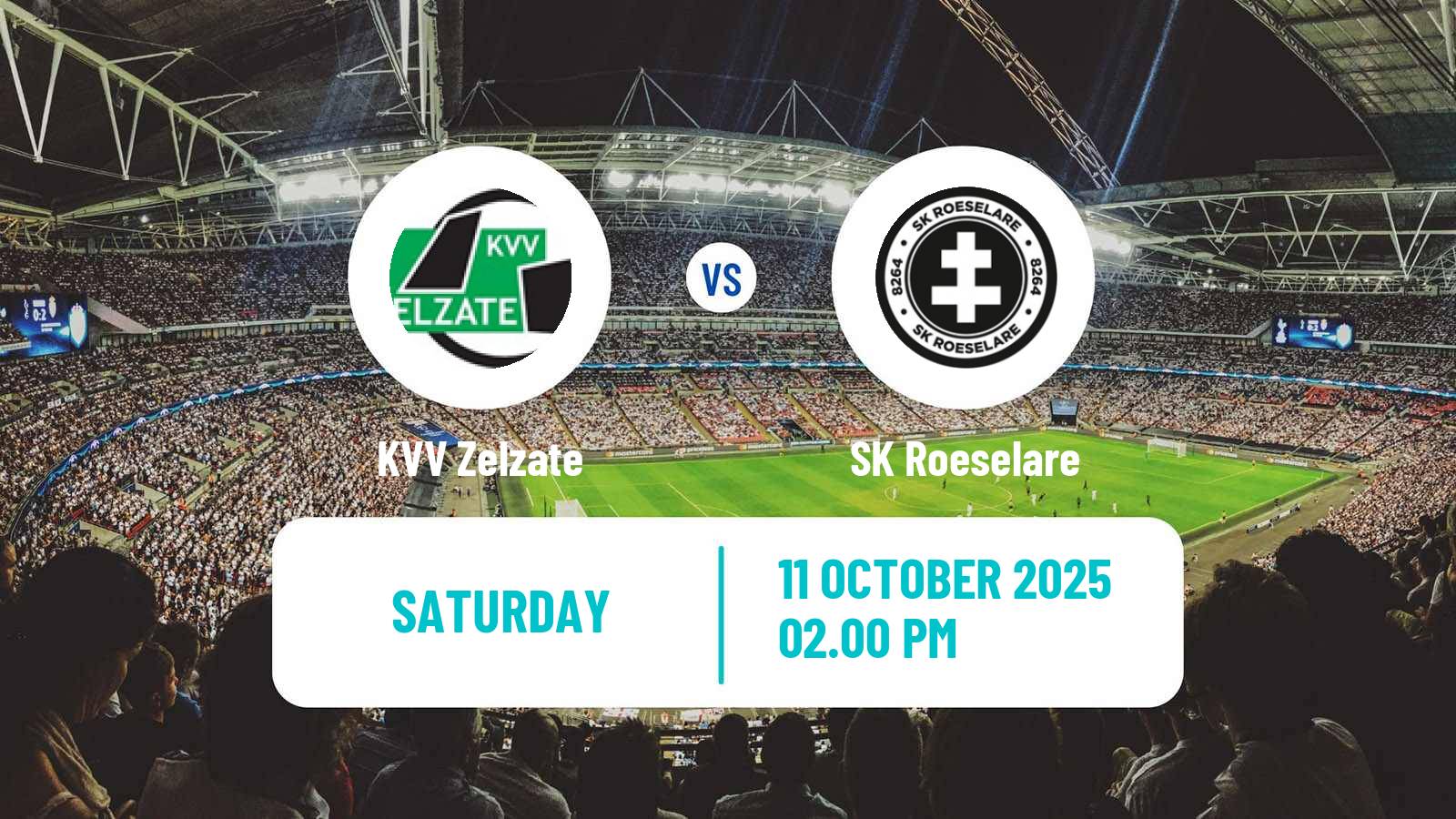 Football Belgian National Division 1 VV Zelzate - SK Roeselare