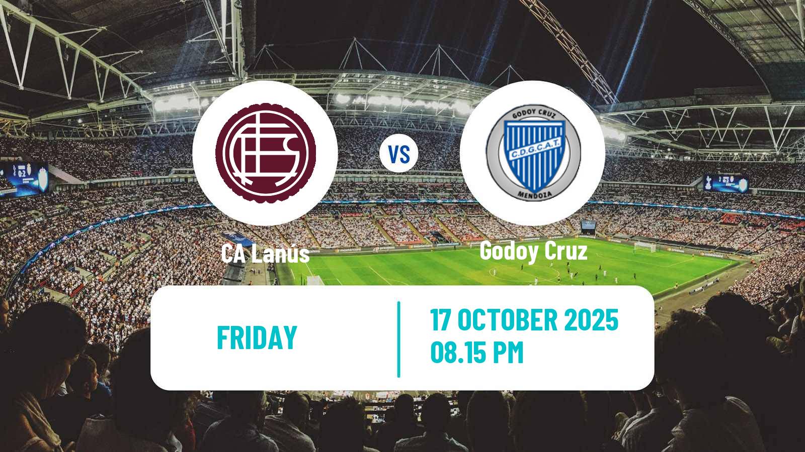 Football Argentinian Liga Profesional Lanús - Godoy Cruz
