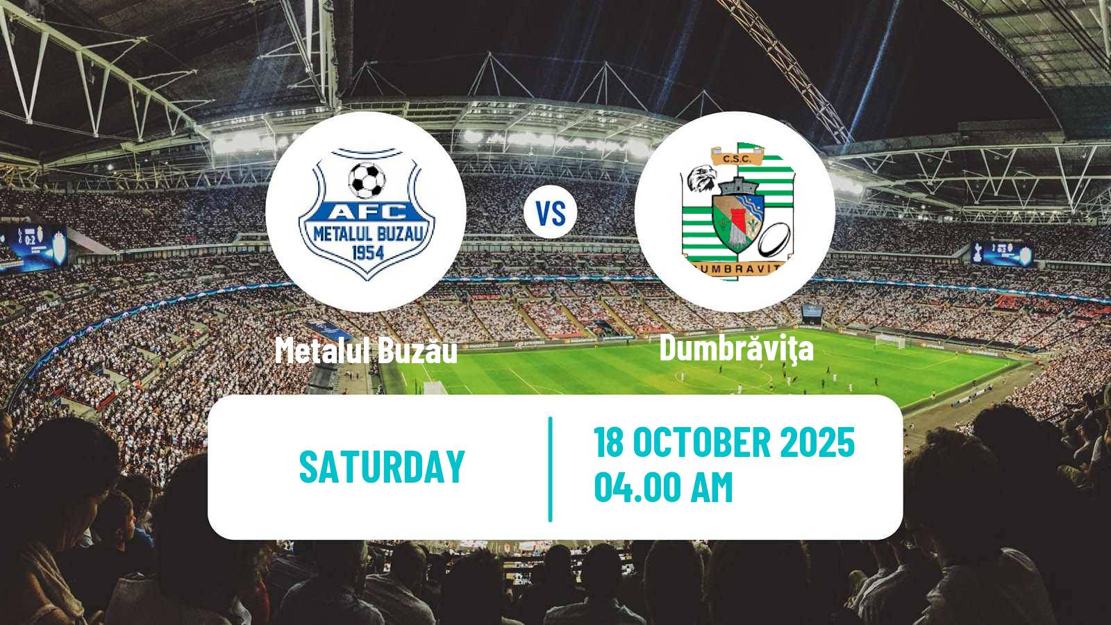 Football Romanian Division 2 Metalul Buzău - Dumbrăviţa