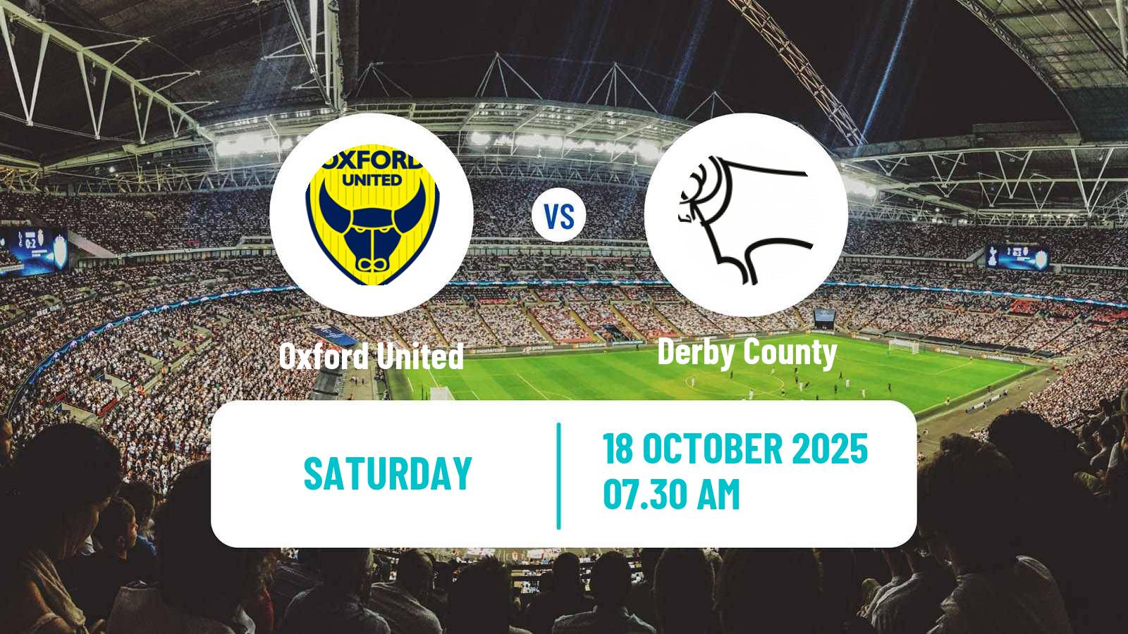 Football English League Championship Oxford United - Derby County