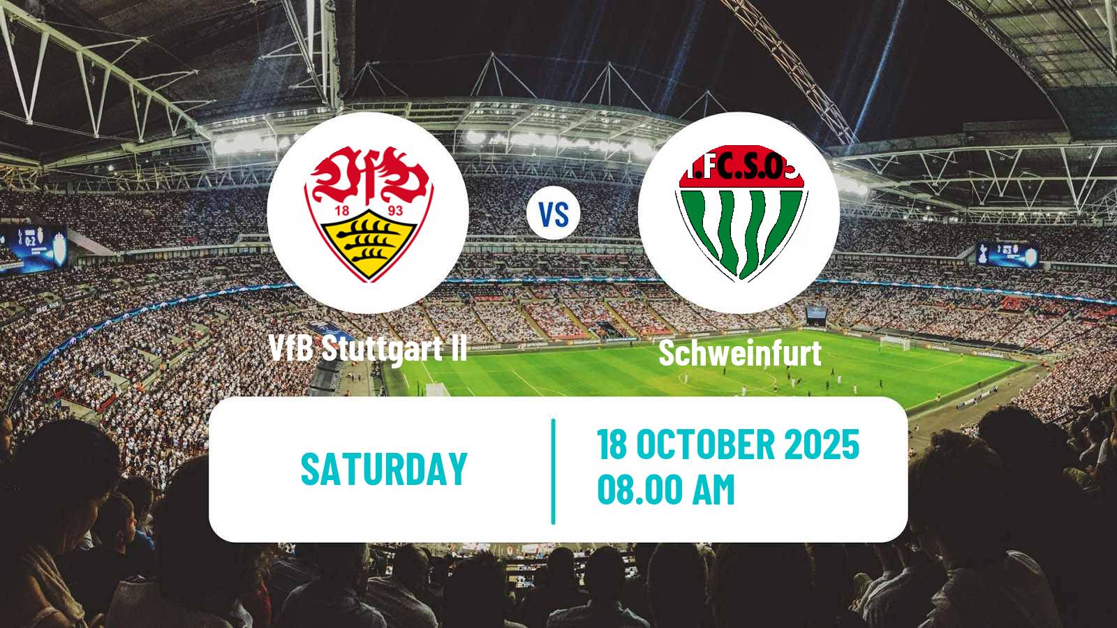 Football German 3 Bundesliga VfB Stuttgart II - Schweinfurt