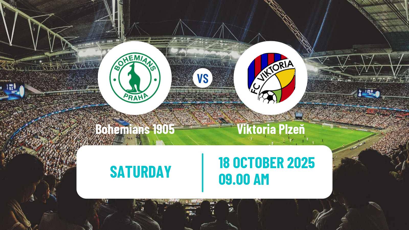 Football Czech 1 Liga Bohemians 1905 - Viktoria Plzeň