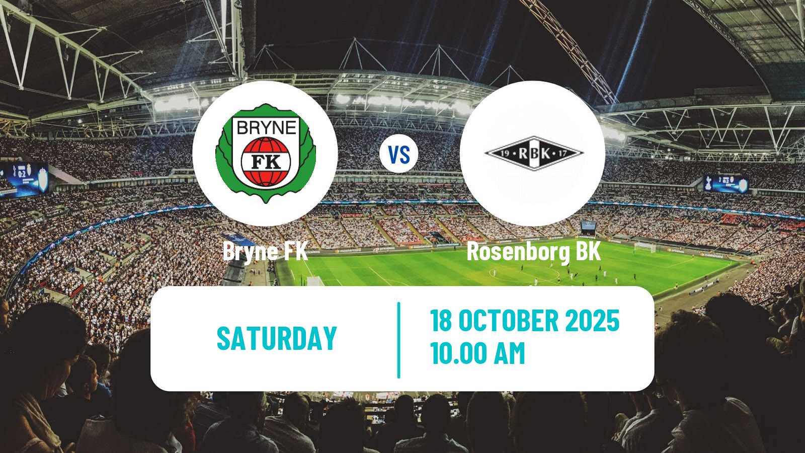 Football Norwegian Eliteserien Bryne - Rosenborg