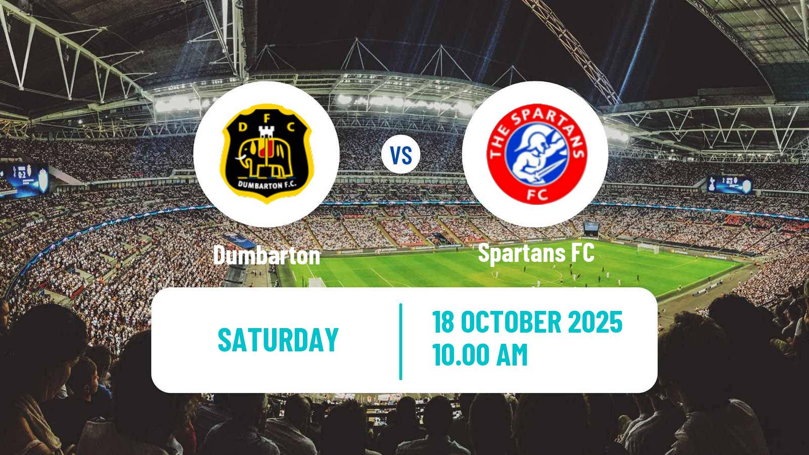 Football Scottish League Two Dumbarton - Spartans