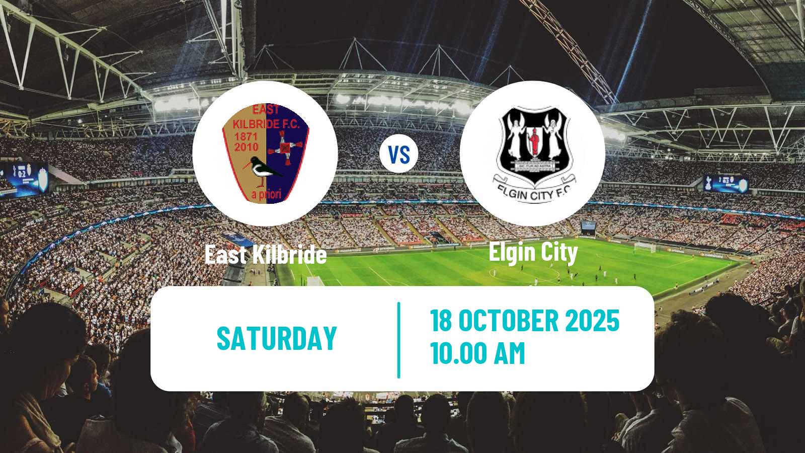 Football Scottish League Two East Kilbride - Elgin City