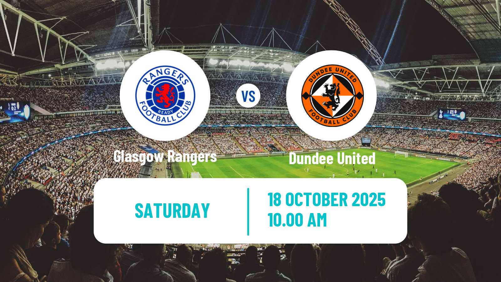 Football Scottish Premier League Glasgow Rangers - Dundee United