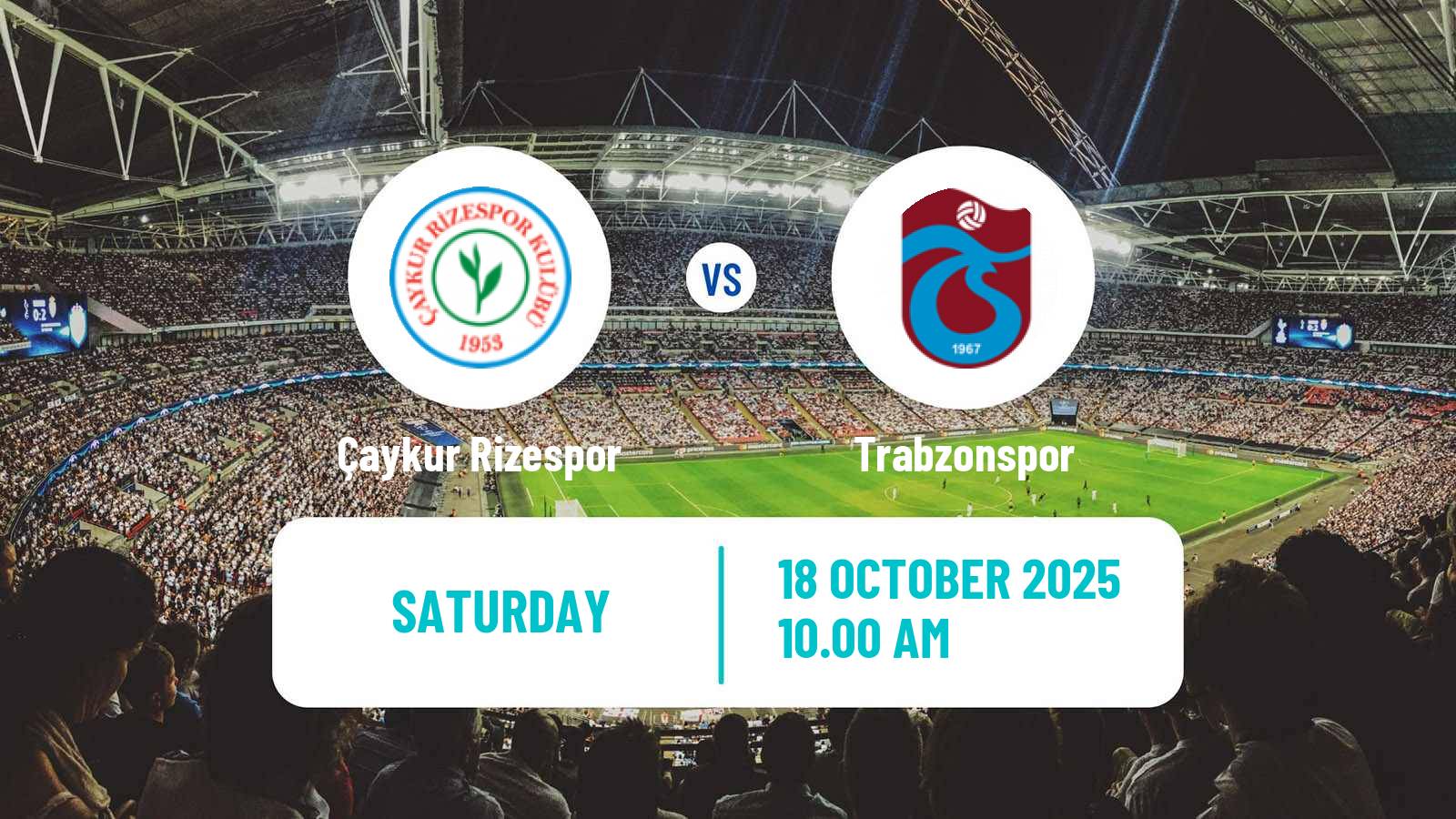 Football Turkish Super League Çaykur Rizespor - Trabzonspor