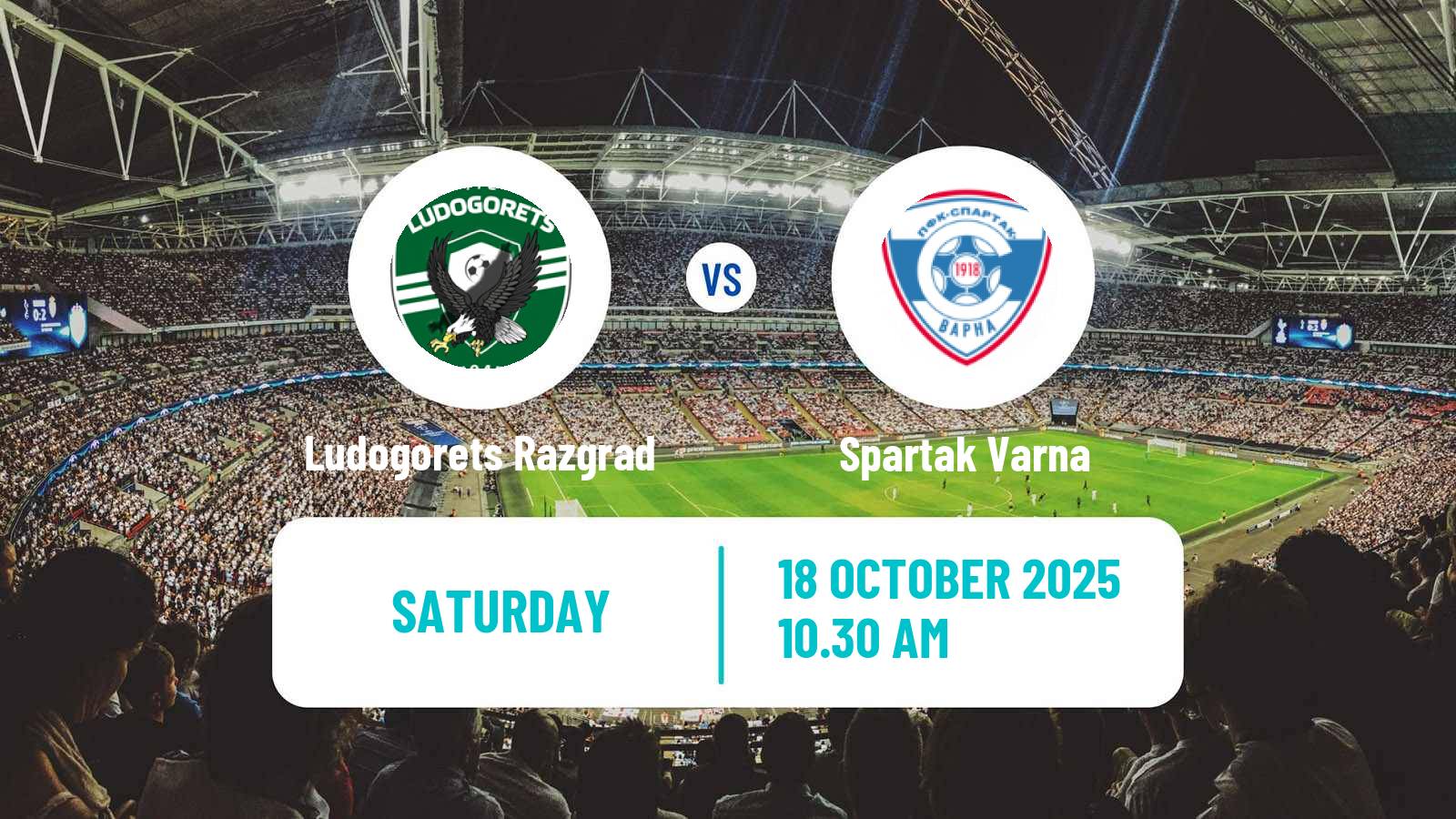 Football Bulgarian Parva Liga Ludogorets Razgrad - Spartak Varna