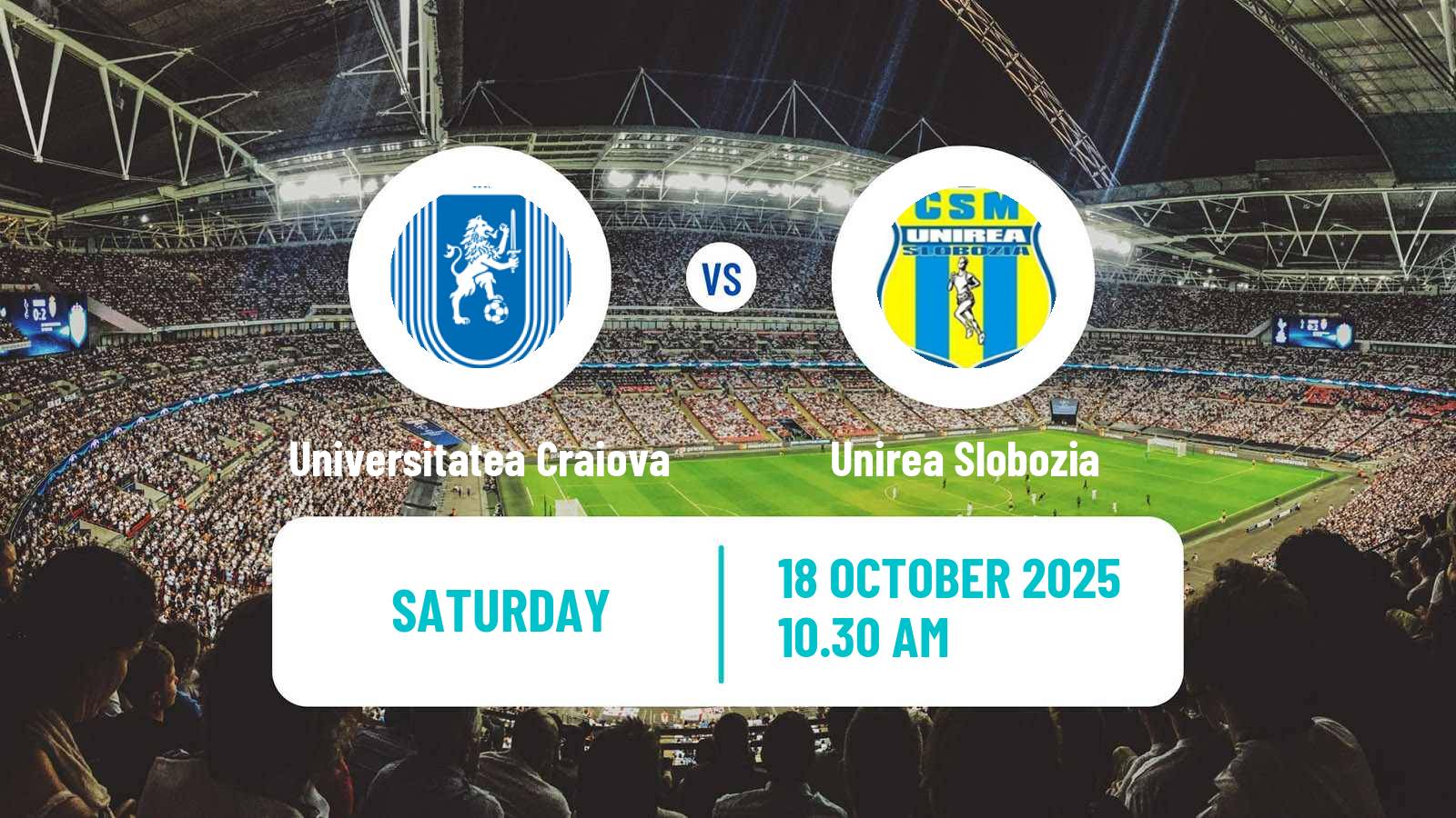 Football Romanian Liga 1 Universitatea Craiova - Unirea Slobozia