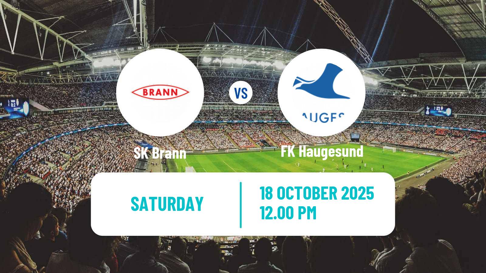 Football Norwegian Eliteserien Brann - Haugesund