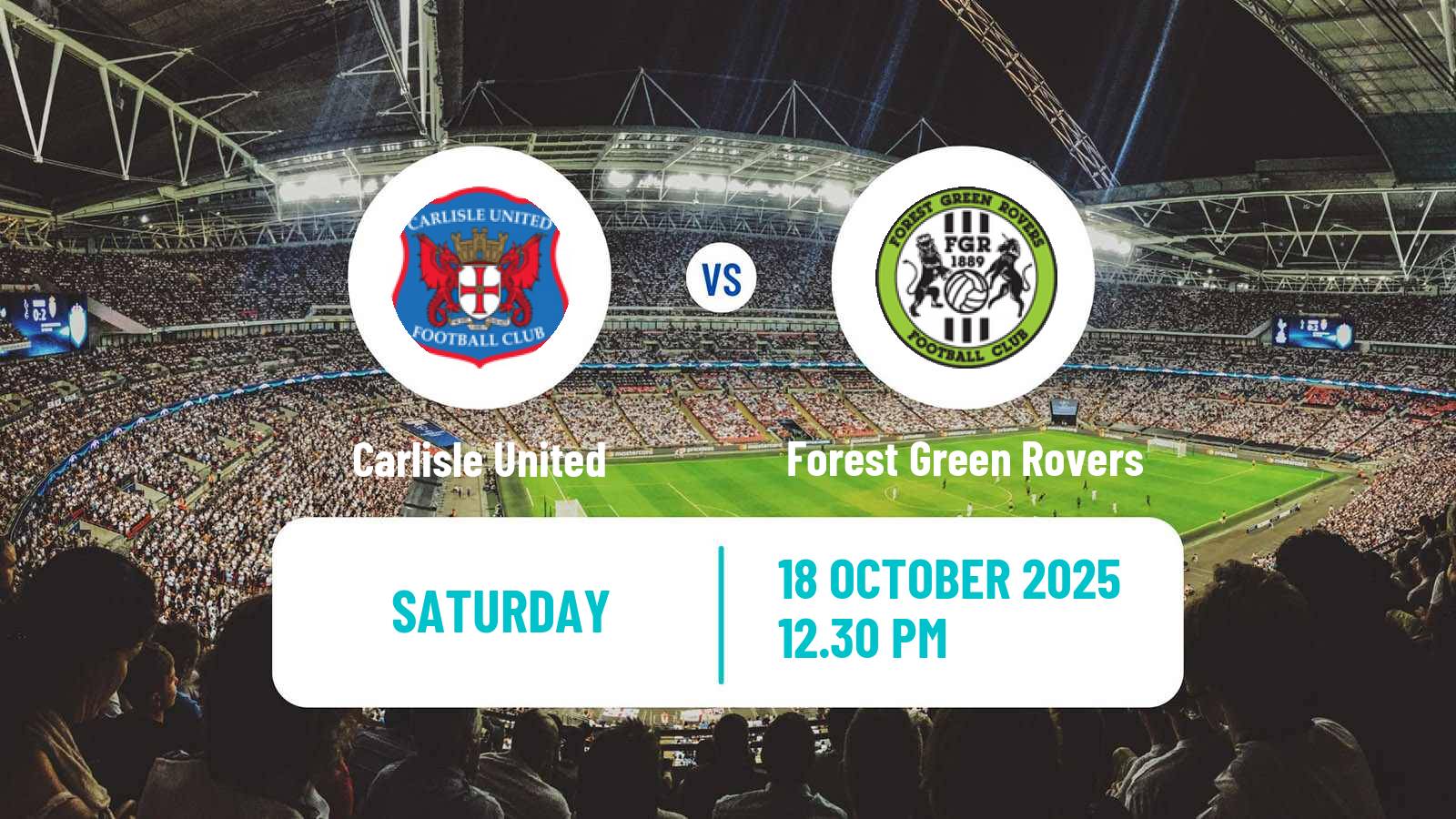 Football English National League Carlisle United - Forest Green Rovers
