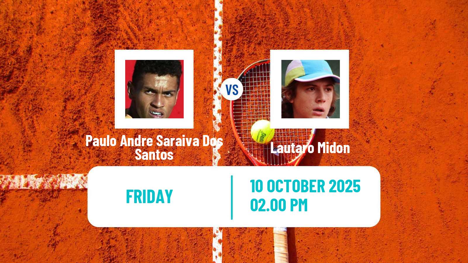 Tennis ITF M25 Rio De Janeiro Men Paulo Andre Saraiva Dos Santos - Lautaro Midon