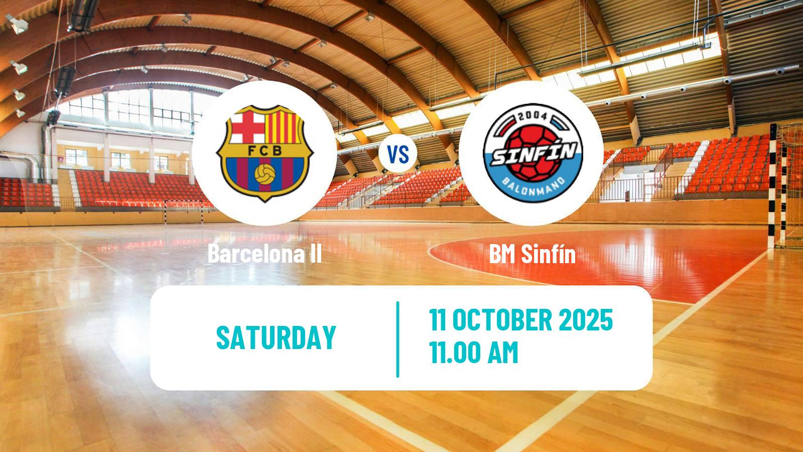 Handball Spanish Division de Honor Plata Handball Barcelona II - BM Sinfín