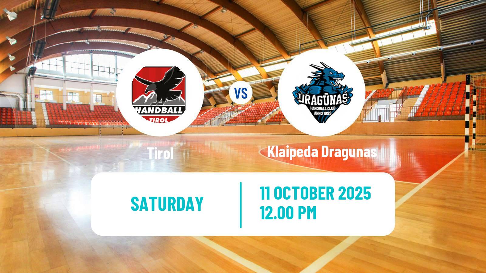 Handball EHF European Cup Tirol - Klaipeda Dragunas