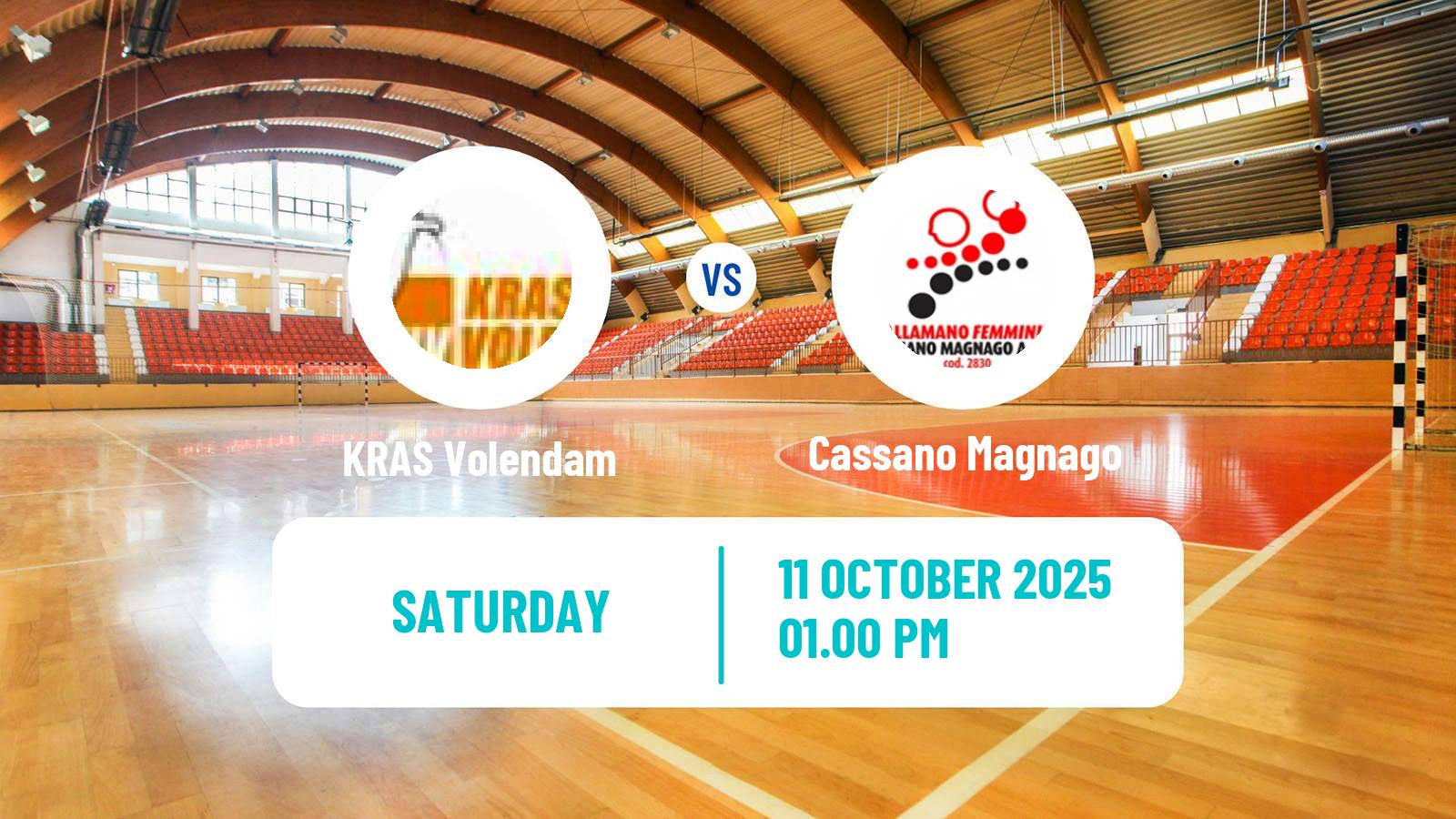 Handball EHF European Cup KRAS Volendam - Cassano Magnago
