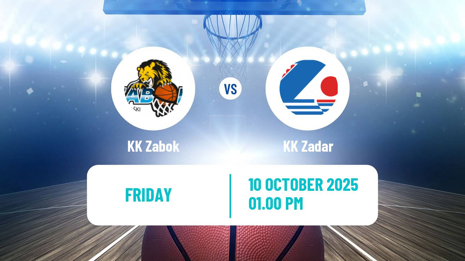 Basketball Croatian Premijer Liga Basketball Zabok - KK Zadar