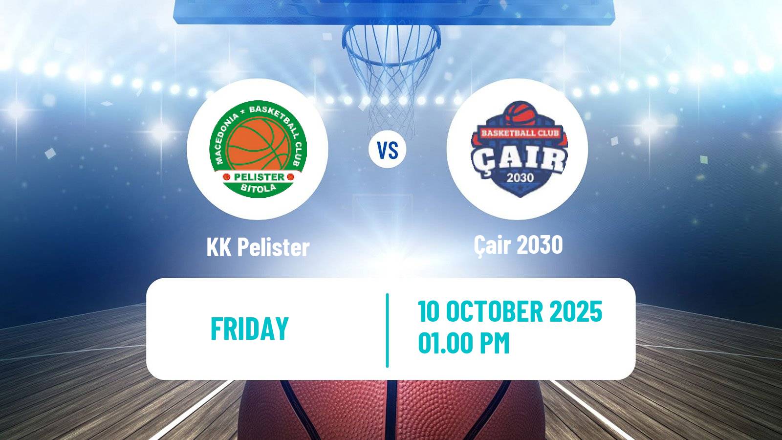 Basketball North Macedonian Prva Liga Basketball Pelister - Çair 2030