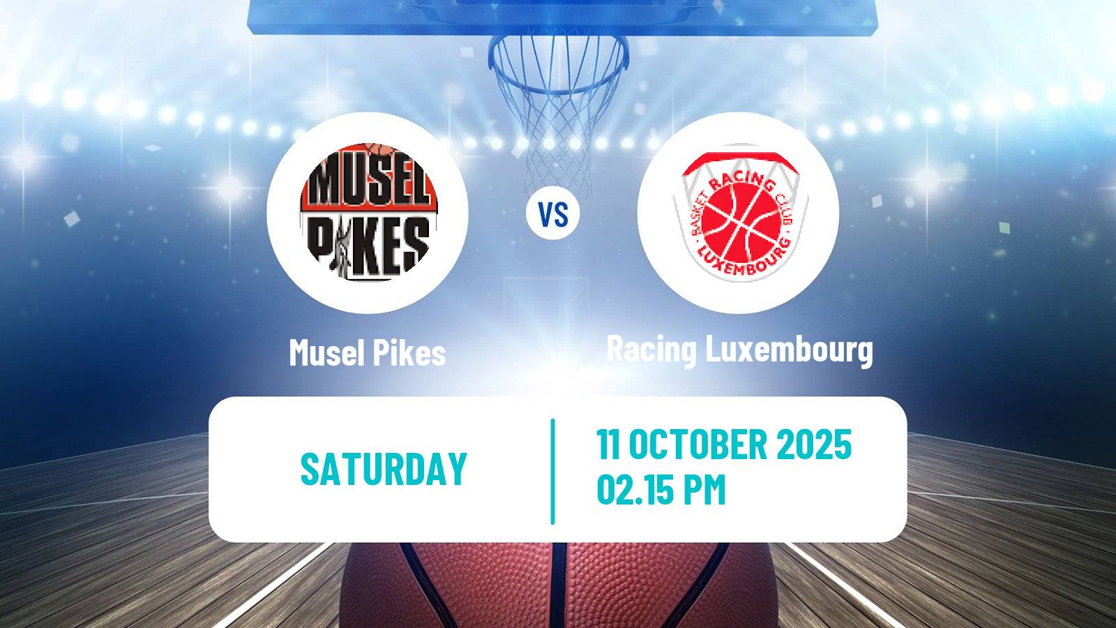 Basketball Luxembourg LBBL Basketball Musel Pikes - Racing Luxembourg