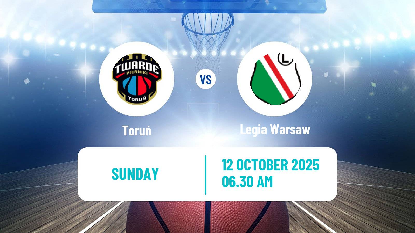 Basketball Polish Basket Liga Toruń - Legia Warsaw