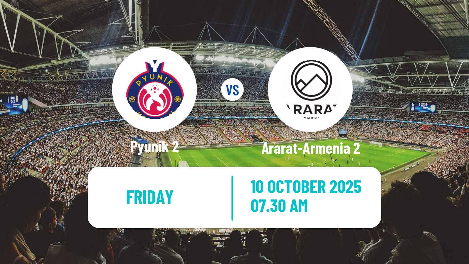 Football Armenian First League Pyunik 2 - Ararat-Armenia 2