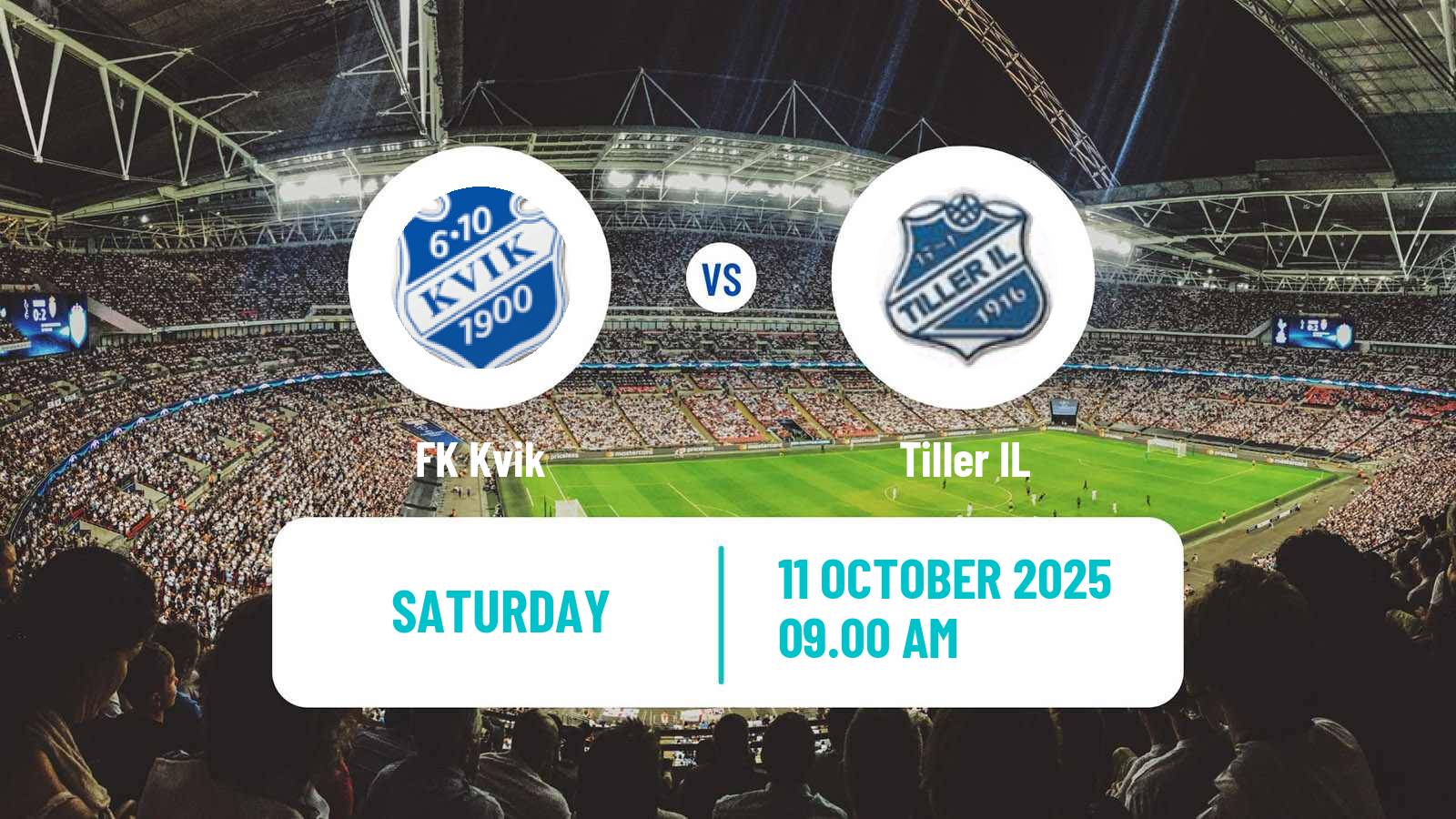 Football Norwegian Division 3 - Group 2 Kvik - Tiller