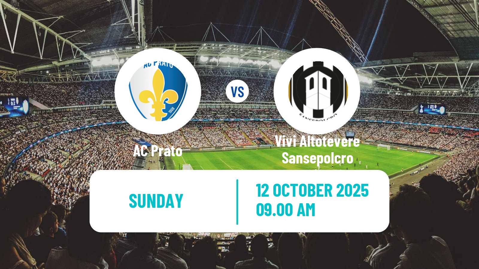Football Italian Serie D - Group E Prato - Vivi Altotevere Sansepolcro