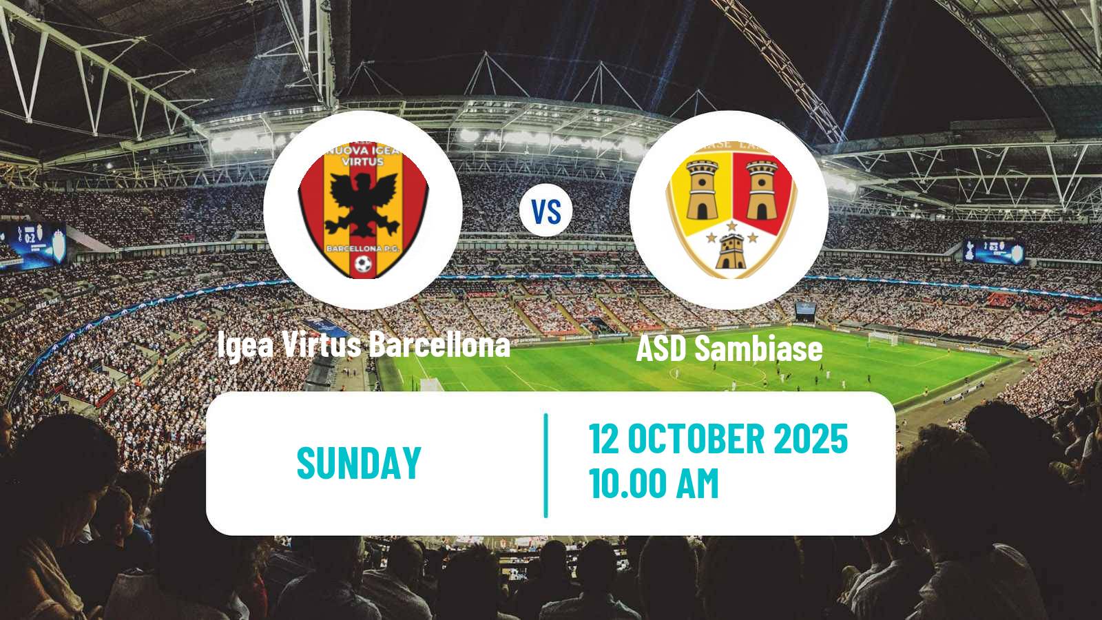 Football Italian Serie D - Group I Igea Virtus Barcellona - Sambiase