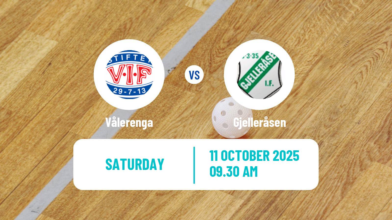 Floorball Norwegian Eliteserien Floorball Vålerenga - Gjelleråsen