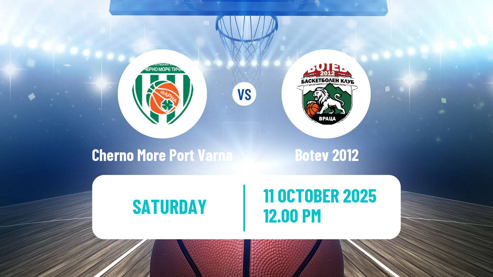 Basketball Bulgarian NBL Cherno More Port Varna - Botev 2012