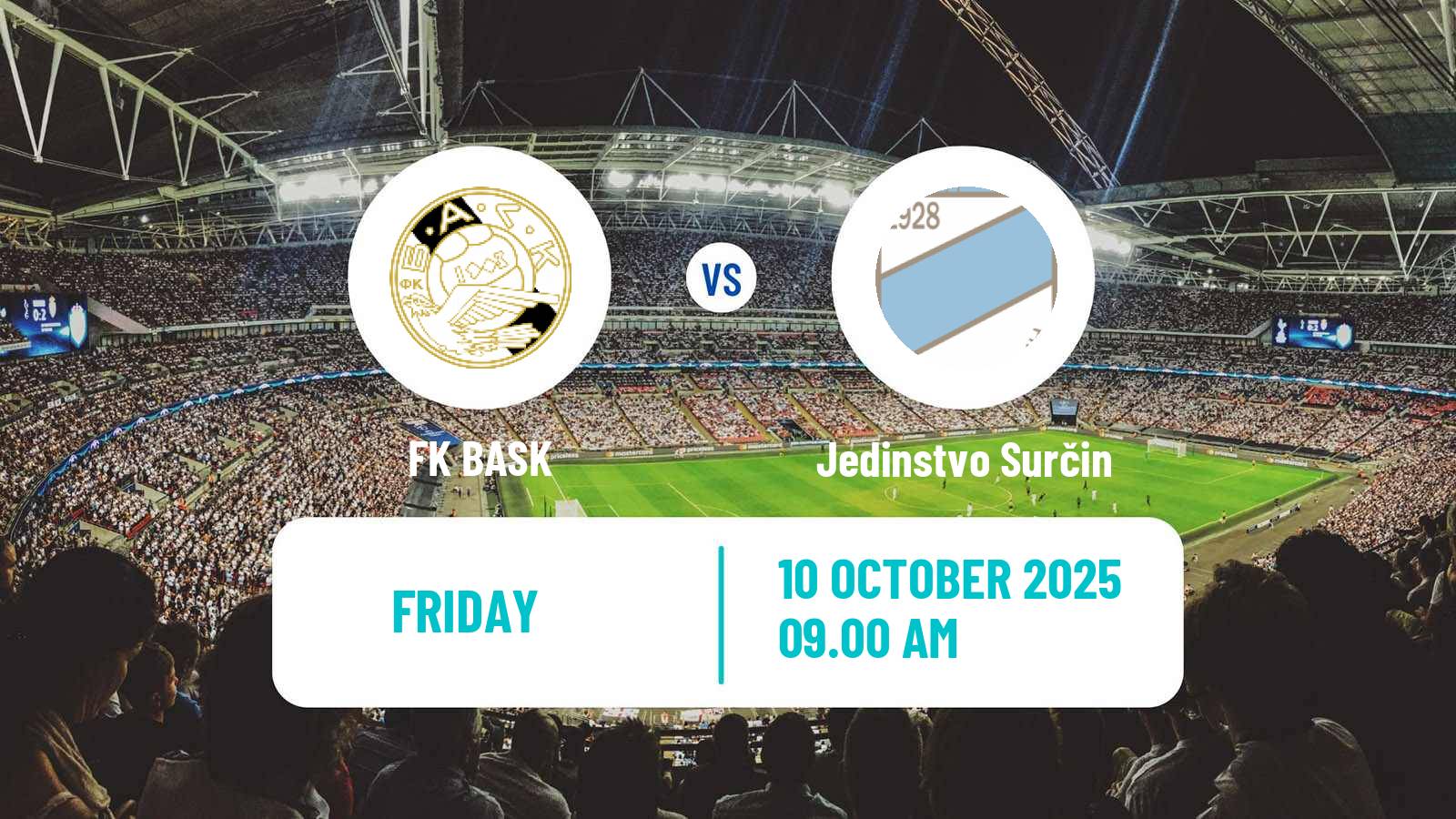 Football Serbian Srpska Liga - Belgrade BASK - Jedinstvo Surčin