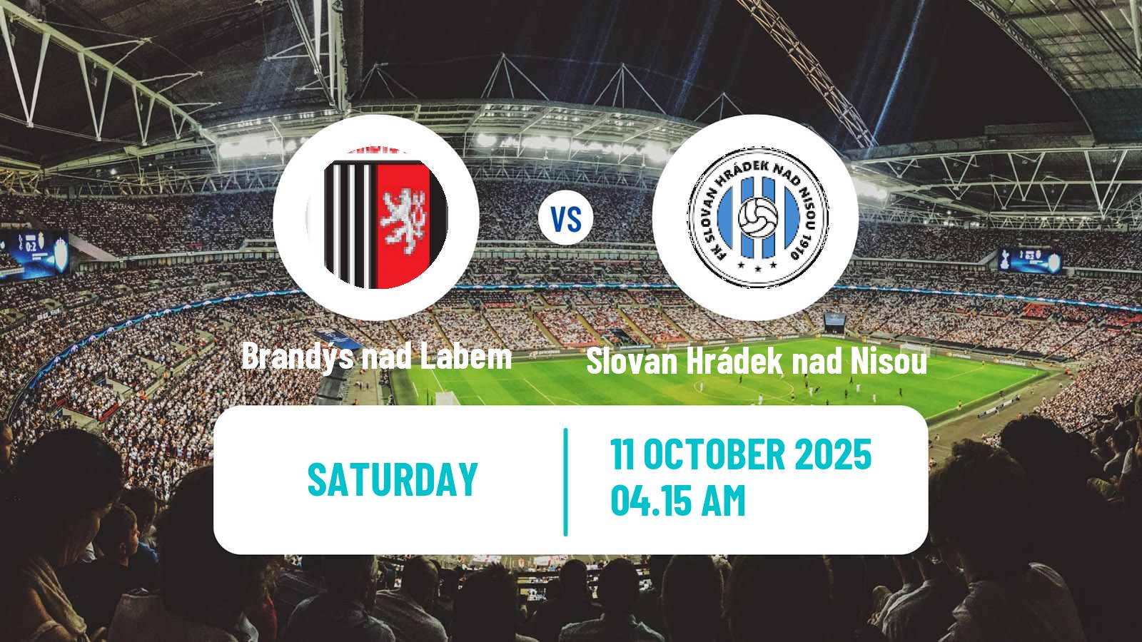 Football Czech Division C Brandýs nad Labem - Slovan Hrádek nad Nisou