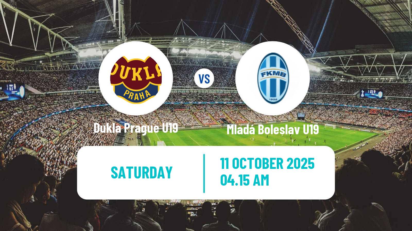 Football Czech U19 League Dukla Prague U19 - Mladá Boleslav U19