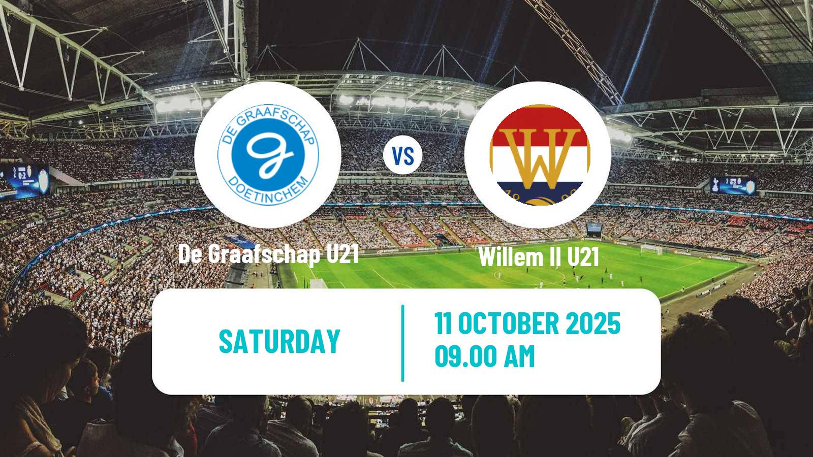 Football Dutch Divisie 1 U21 De Graafschap U21 - Willem II U21